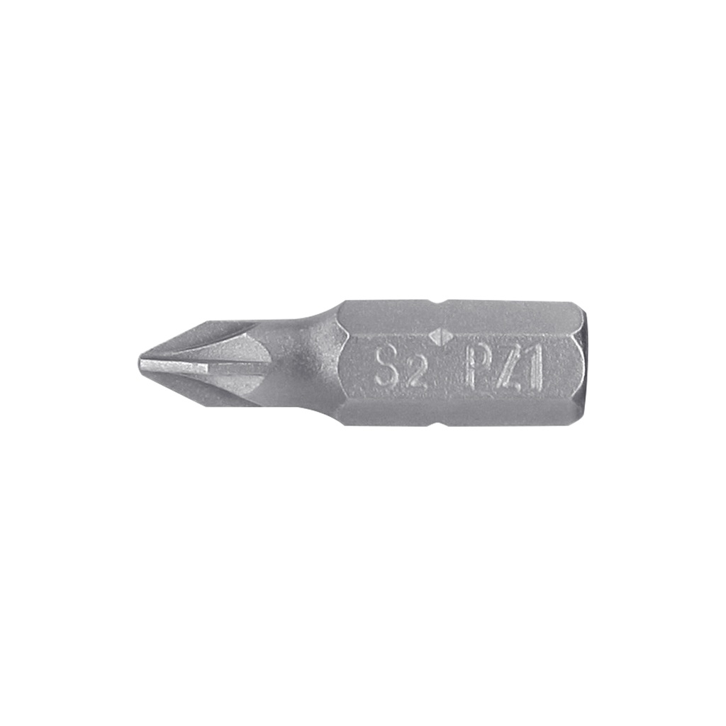 12156 / Estuche con 5 puntas pozidriv PZ1 largo 1', Truper Expert