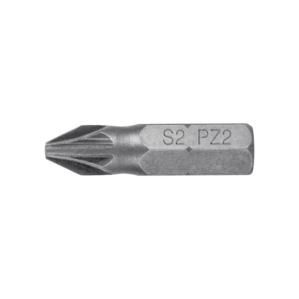 12158 / Estuche con 5 puntas pozidriv PZ2 largo 1', Truper Expert