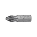 12158 / Estuche con 5 puntas pozidriv PZ2 largo 1', Truper Expert