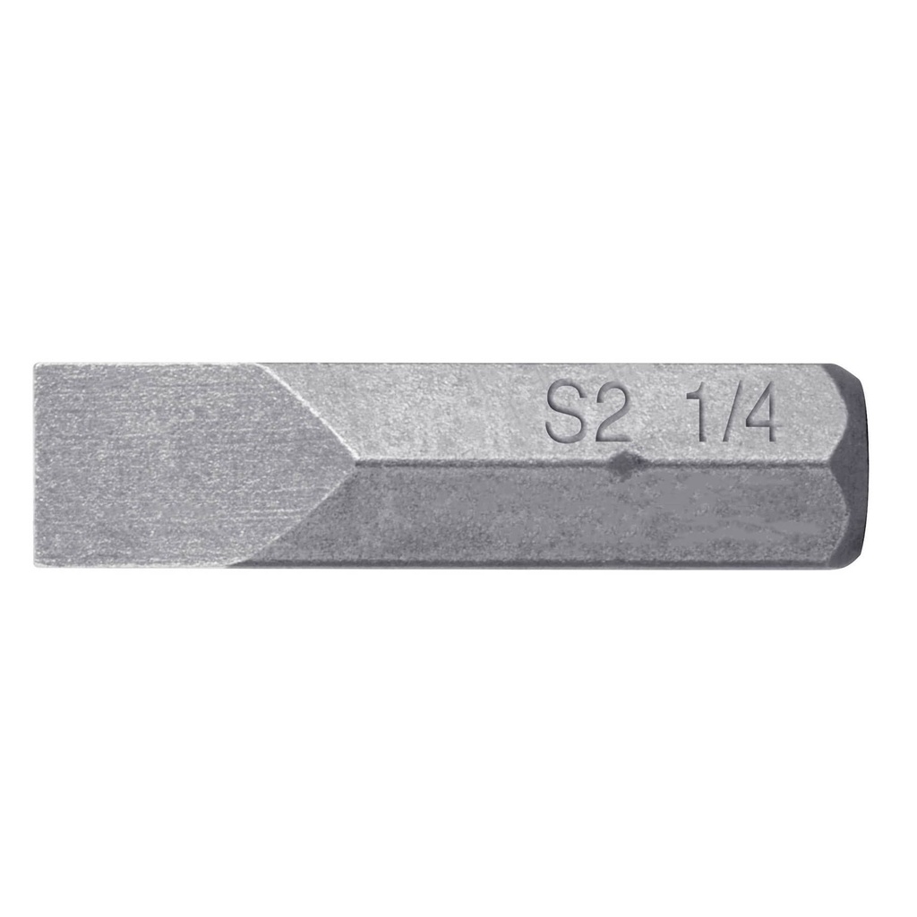 12167 / Estuche con 5 puntas planas de 1/4' largo 1', Truper Expert