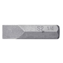 12167 / Estuche con 5 puntas planas de 1/4' largo 1', Truper Expert