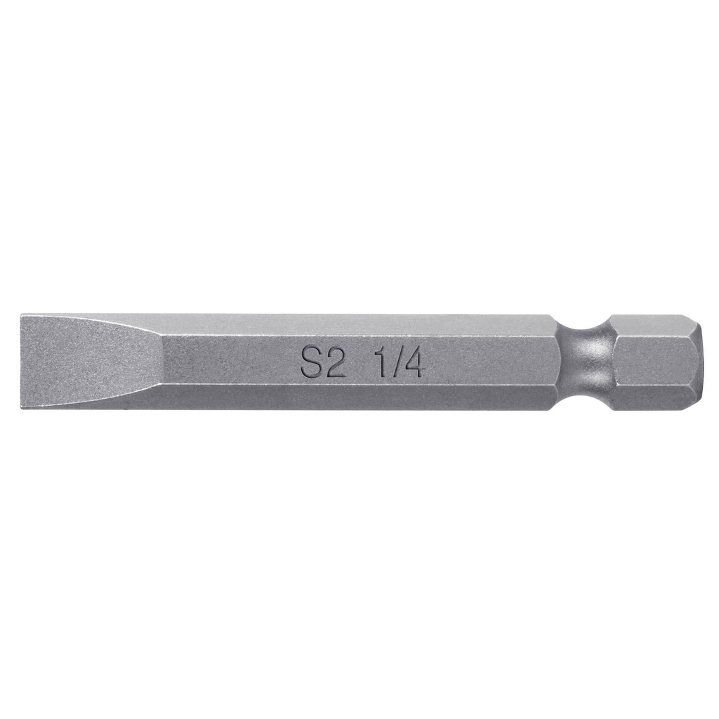 12171 / Estuche con 5 puntas planas de 1/4' largo 2', Truper Expert