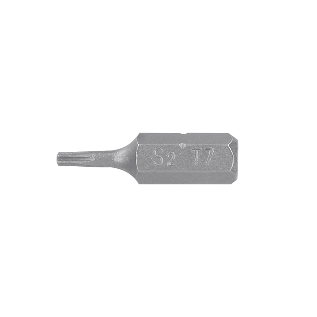 12191 / Estuche con 5 puntas torx T7 largo 1', Truper Expert