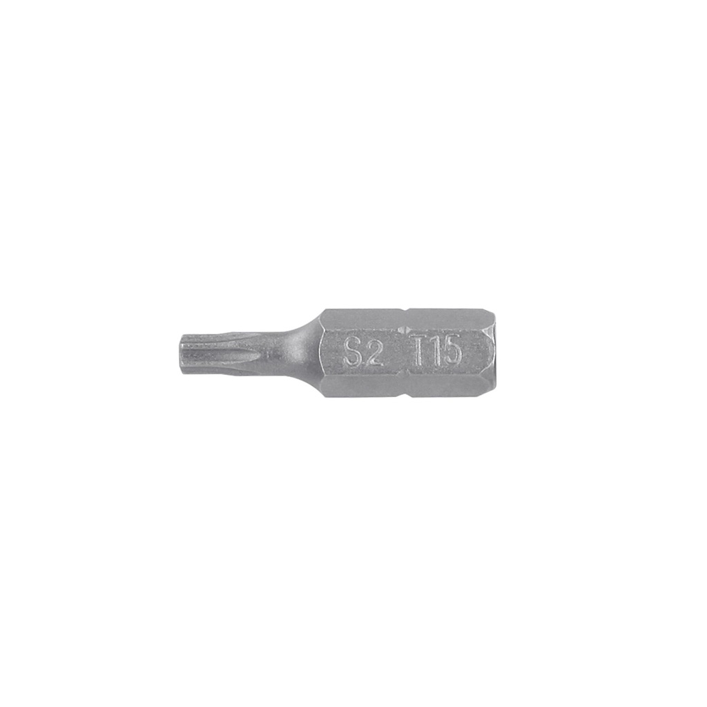 12198 / Estuche con 5 puntas torx T15 largo 1', Truper Expert