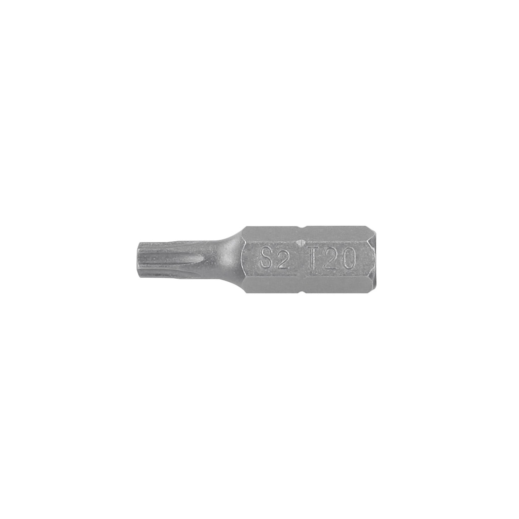 12200 / Estuche con 5 puntas torx T20 largo 1', Truper Expert