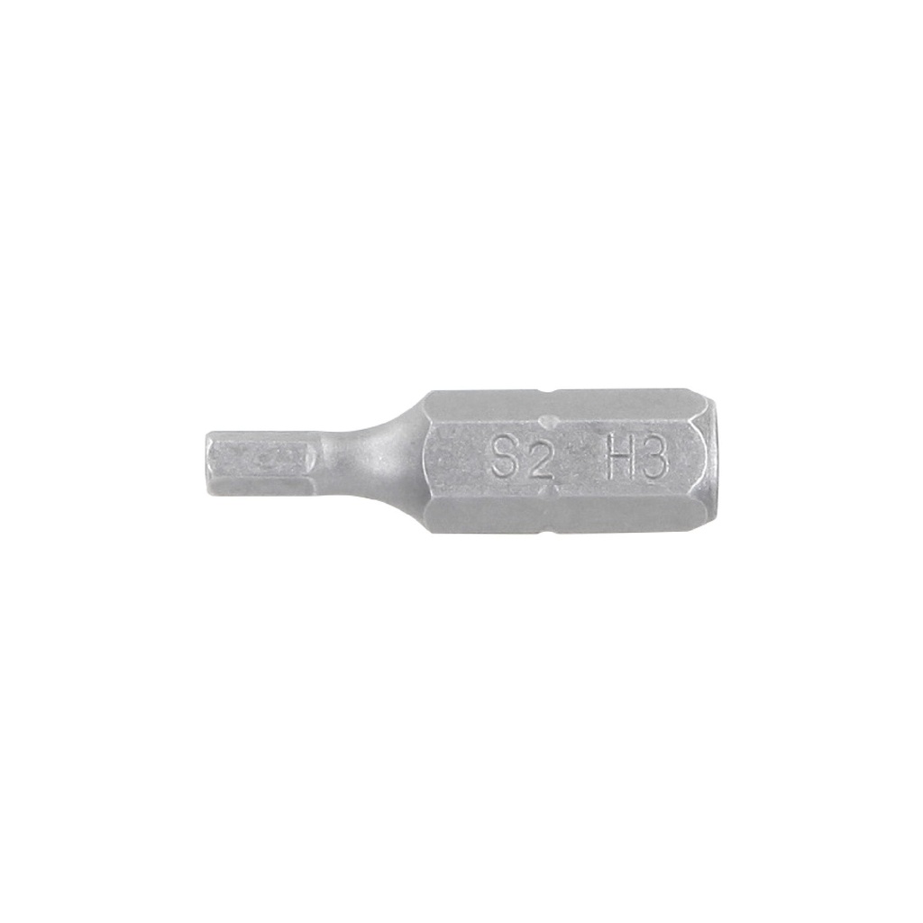12528 / Estuche con 5 puntas hexagonales de 3 mm largo 1', Expert