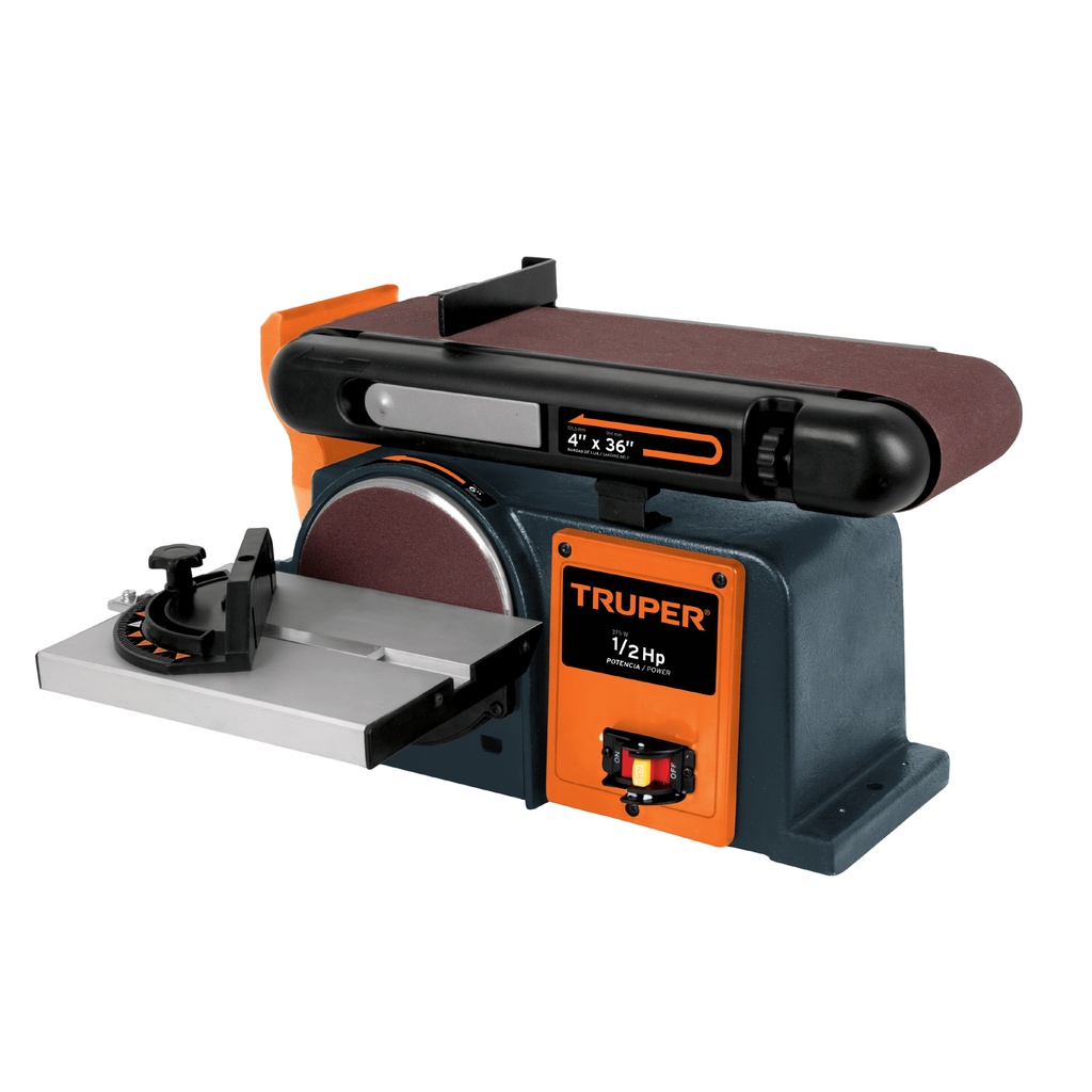12110 / Lijadora de banda y disco 4 x 6', 1/2 HP (375 W), Truper