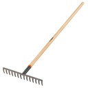 100493 / Rastrillo recto de 14 dientes, mango de 54', Truper