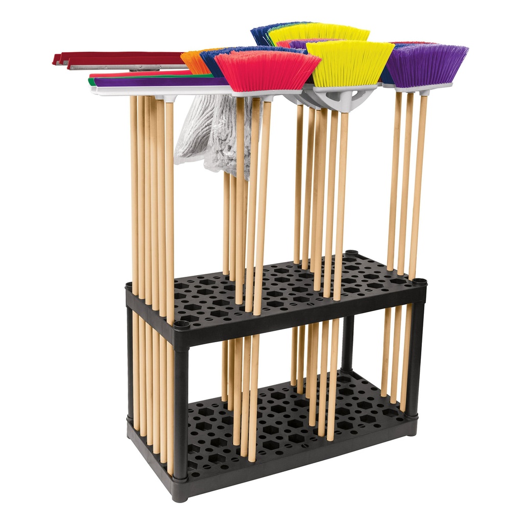 55863 / Rack de plástico para escobas, Truper
