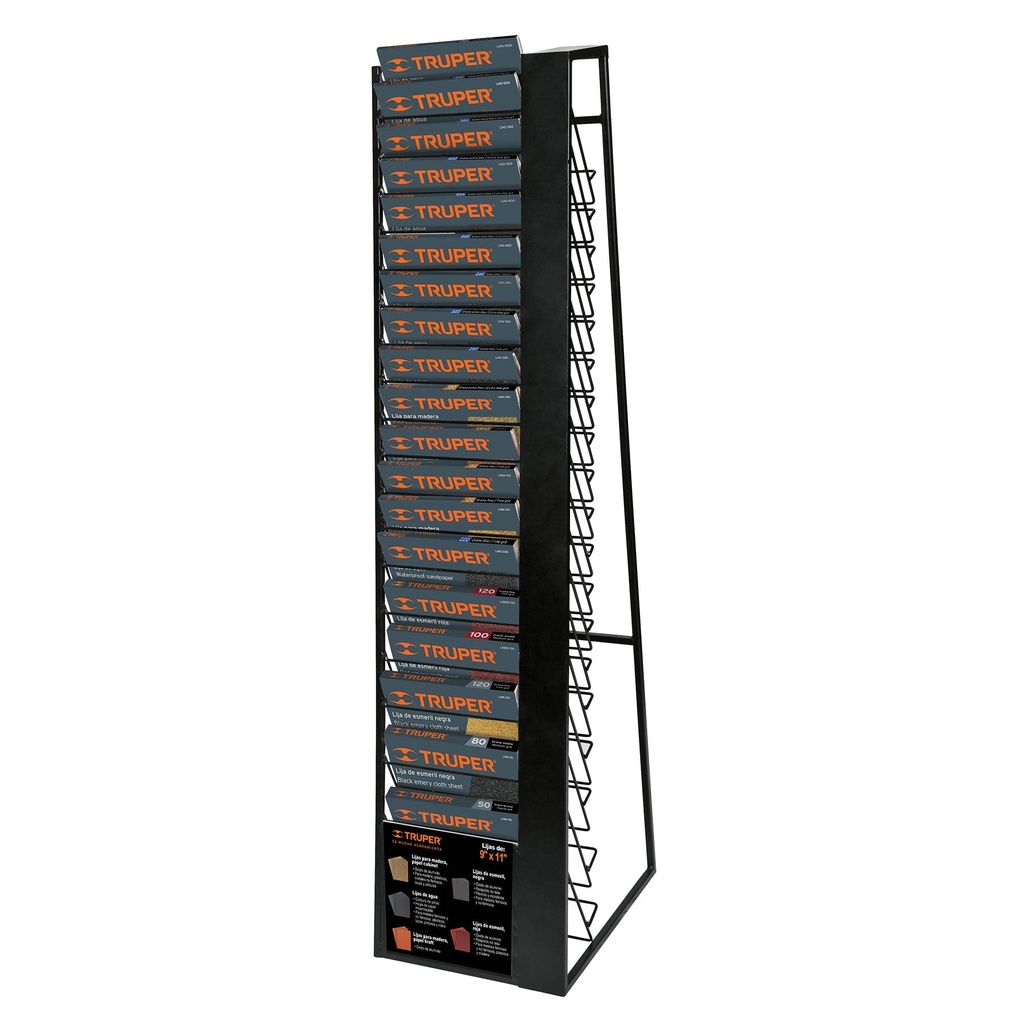 51578 / Rack para 19 hojas de lija, Truper