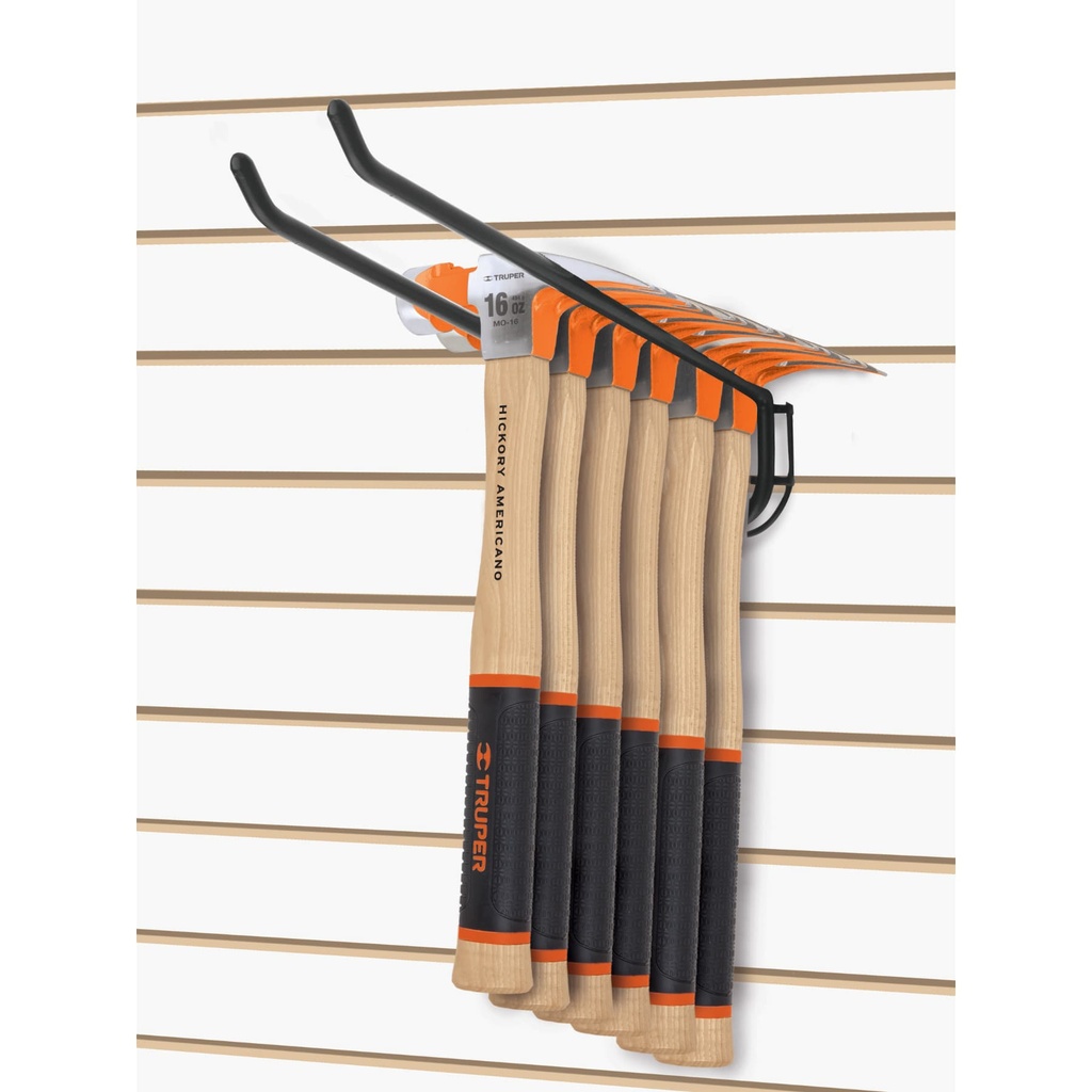 50344 / Rack para 6 martillos pulidos, uña curva, Truper