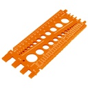 10811 / Regleta medidora de tuercas y tornillos, 22 cm, Truper