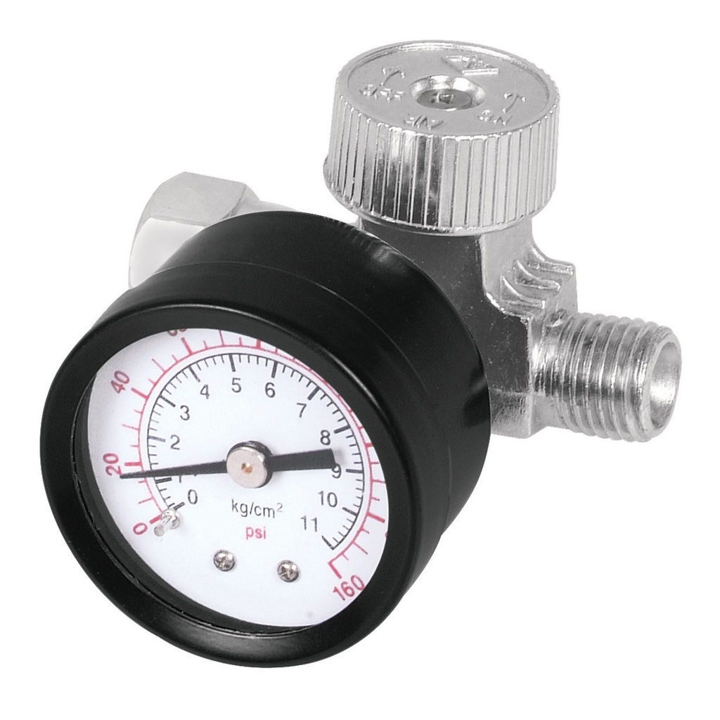 19239 / Regulador de aire con manómetro, cuerda 1/4 NPT, Truper