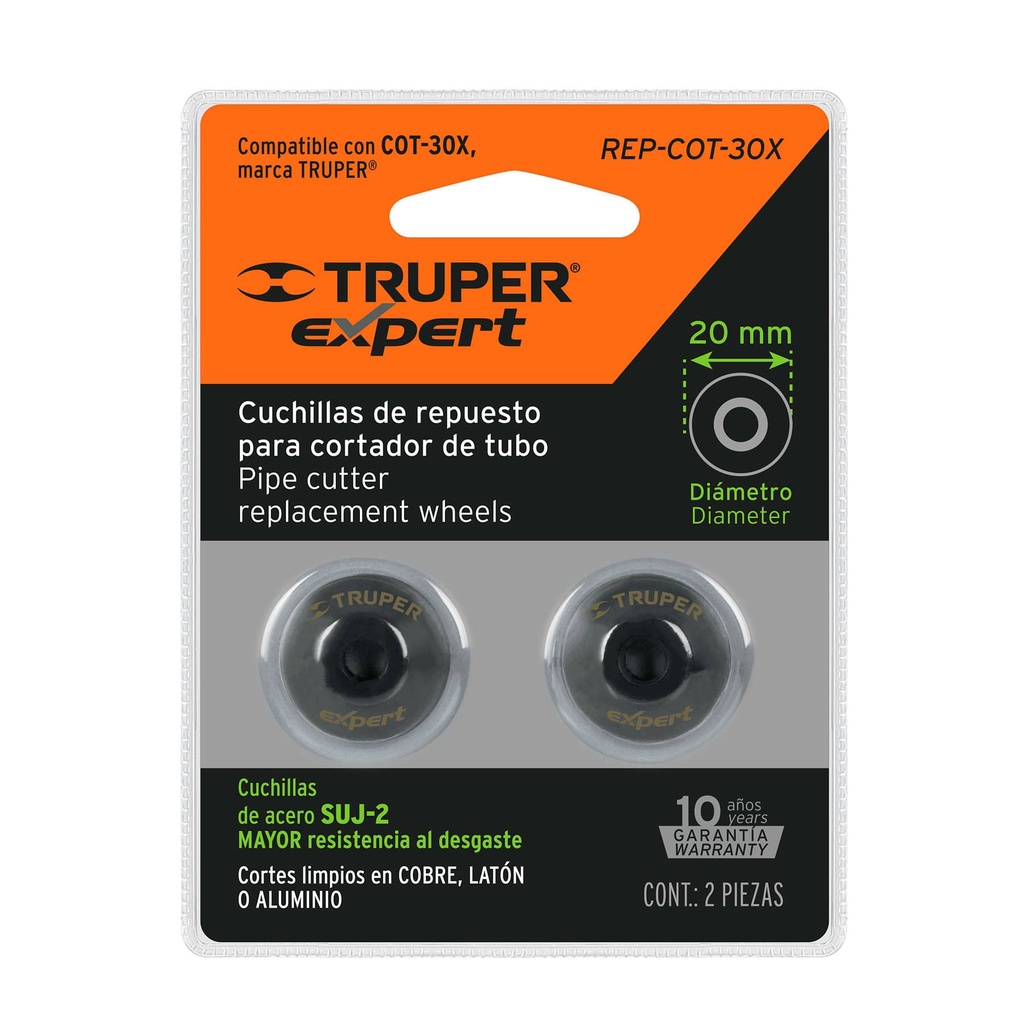 12796 / Blíster con 2 cuchillas para cortador de tubo COT-30X, Expert