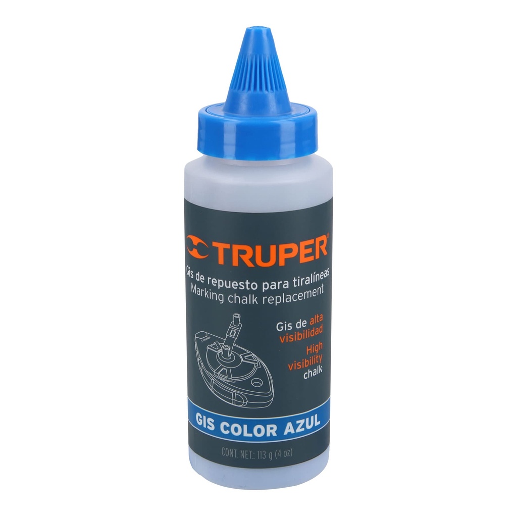 18576 / Gis azul para tiralíneas, alta visibilidad, 8 oz, Truper
