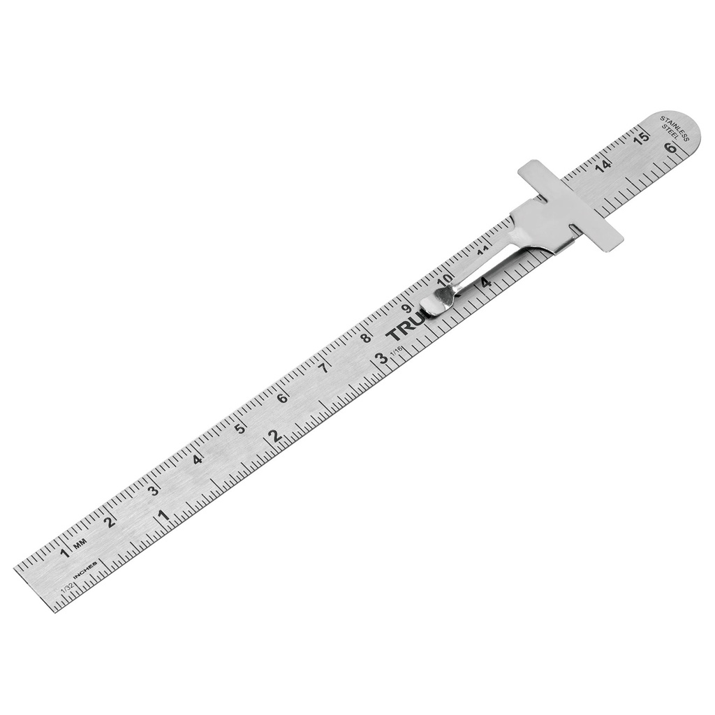 101810 / Regla 15 cm de acero inoxidable de bolsillo, Truper