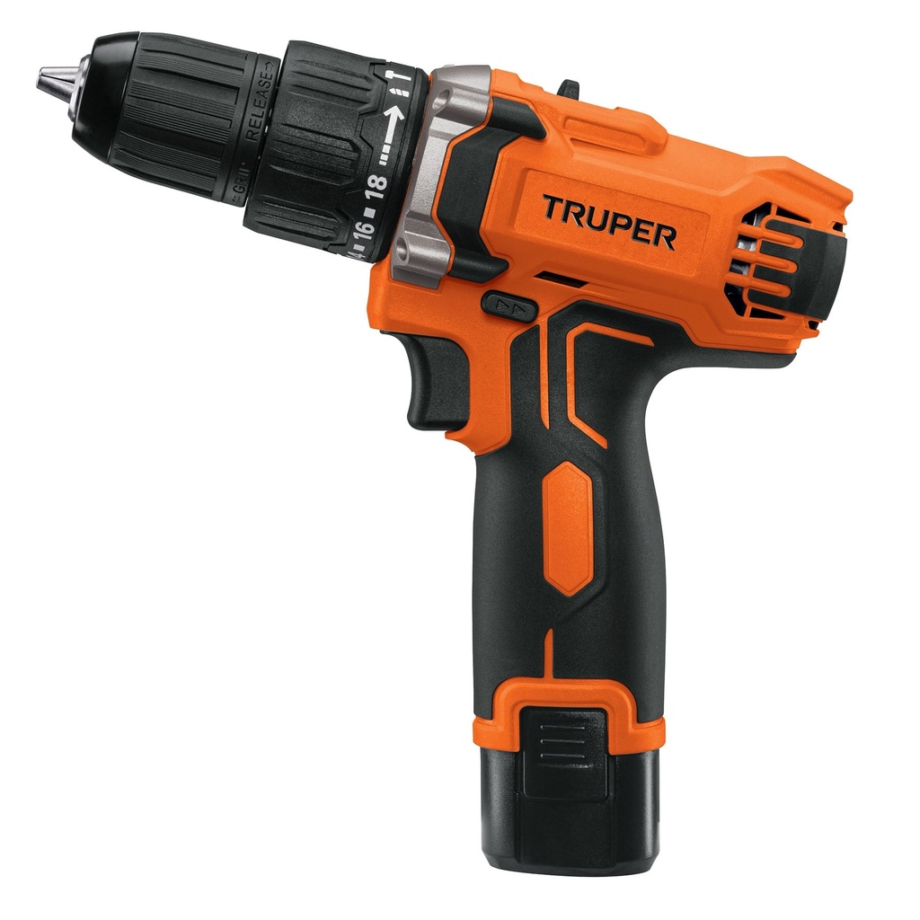 Rotomartillo/destornillador compacto 3/8', 12V, 1 bat 2Ah, Truper