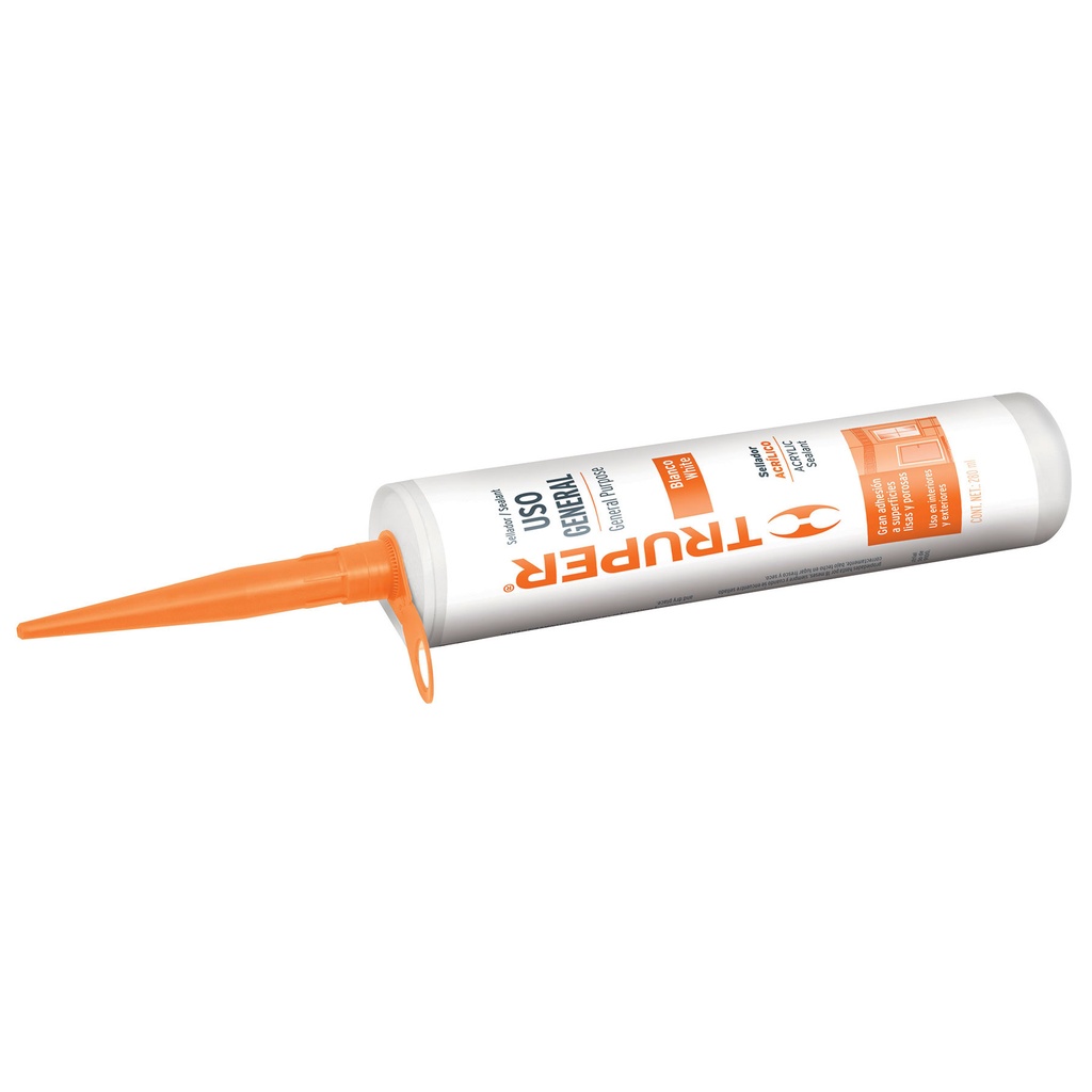 18569 / Sellador acrilico de 280 ml, transparente, Truper