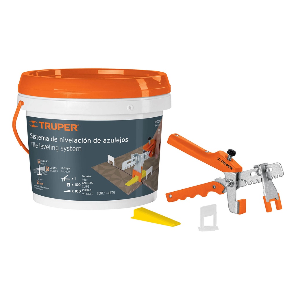 100515 / Sistema de nivelación para azulejos, Truper