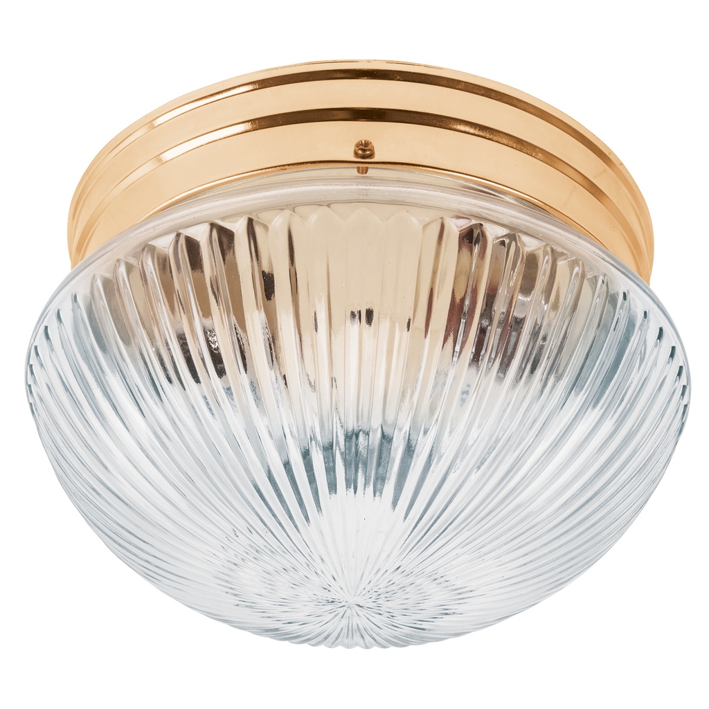 46627 / Luminario decorativo 15x24 cm pantalla cristal, s/lámparas, Volteck
