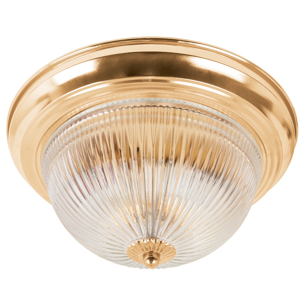 46626 / Luminario decorativo 15x28 cm pantalla cristal, s/lámparas, Volteck