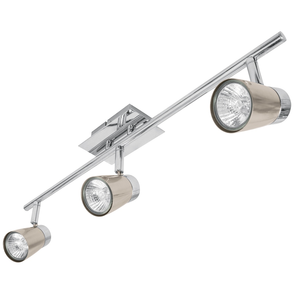 48434 / Luminario de sobreponer con 3 spots base GU10, Volteck