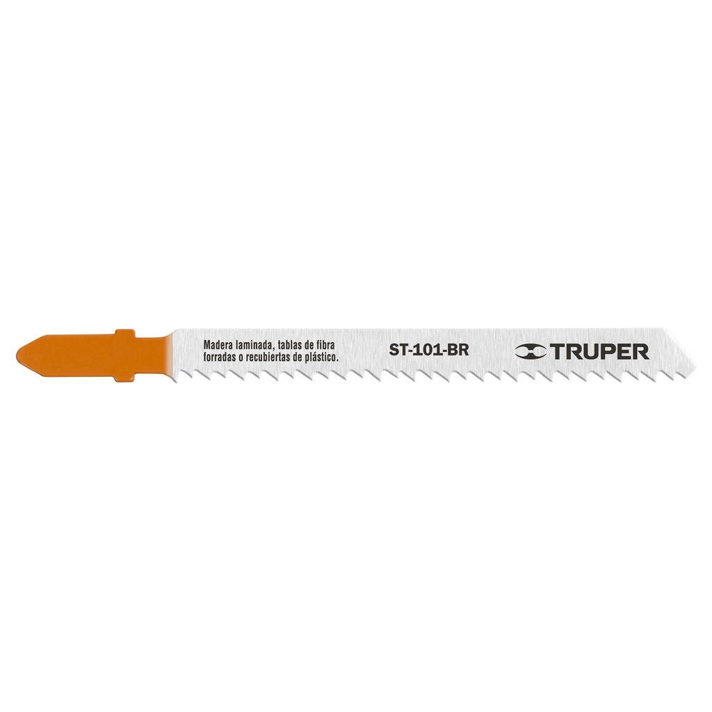 18125 / Blíster con 5 seguetas 10 DPP zanco 'T' corte recto triplay, Truper