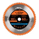 100106 / Disco sierra 10' para madera, 60 dientes centro 1', Expert