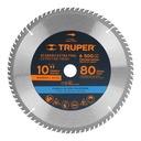 18309 / Disco sierra 10' para madera, 80 dientes centro 1', Truper