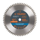 18312 / Disco sierra 12' para madera, 60 dientes centro 1', Truper