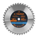 18322 / Disco sierra 14' para madera, 40 dientes centro 1', Truper