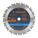 18299 / Disco sierra 7- 1/4' para madera, 20 dientes centro 5/8', Truper