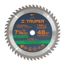 18317 / Disco sierra 7-1/4' multimaterial, 48 dientes centro 5/8', Truper
