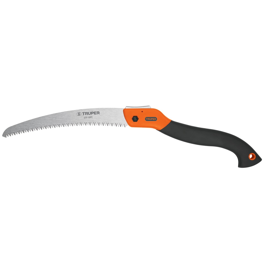 100198 / Serrucho plegable 10' hoja curva 5 DPP mango plástico,Truper