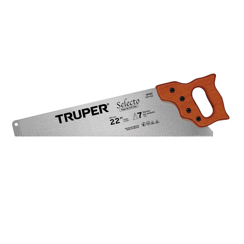 18160 / Serrucho 22' Selecto, 7 DPP, Truper