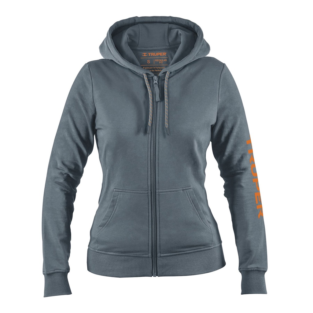65036 / Sudadera gris para dama, talla M, Truper