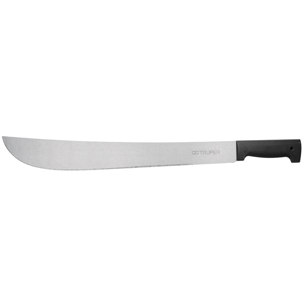 10256 / Machete estándar 18' cacha negra inyectada, en bolsa, Truper