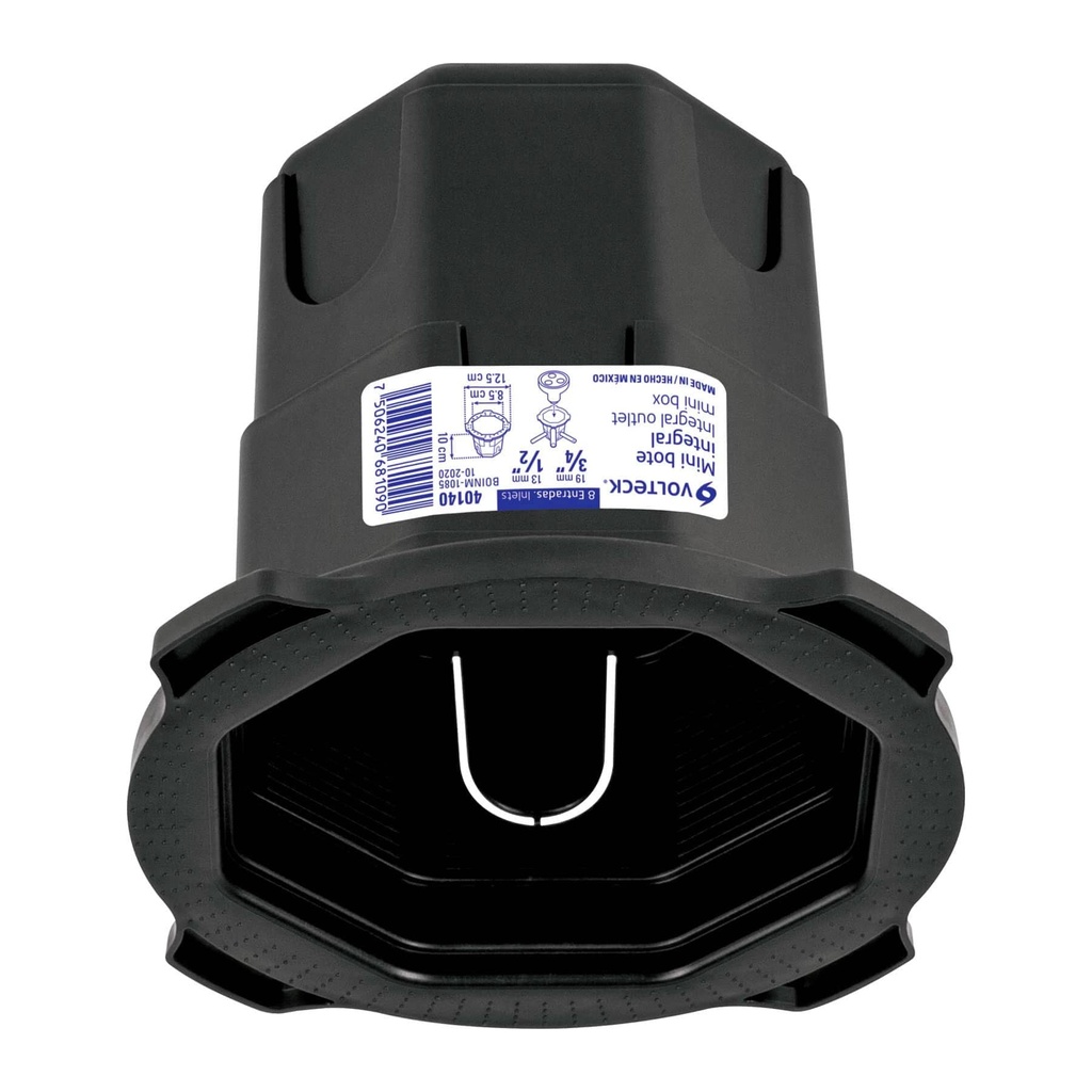 40140 / Mini bote integral 10 cm, aro interno de 8.5 cm, Volteck