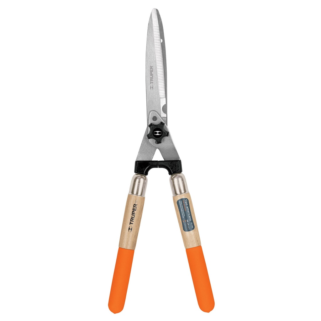 18389 / Tijera para poda 58 cm filo dentado mangos de madera c/grip, Truper
