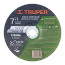 11566 / Disco Tipo 42 de 7' x 3.2 mm para corte de piedra, Truper