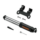 11997 / Mini bomba manual para bicicleta, abatible, 75 PSI, Truper