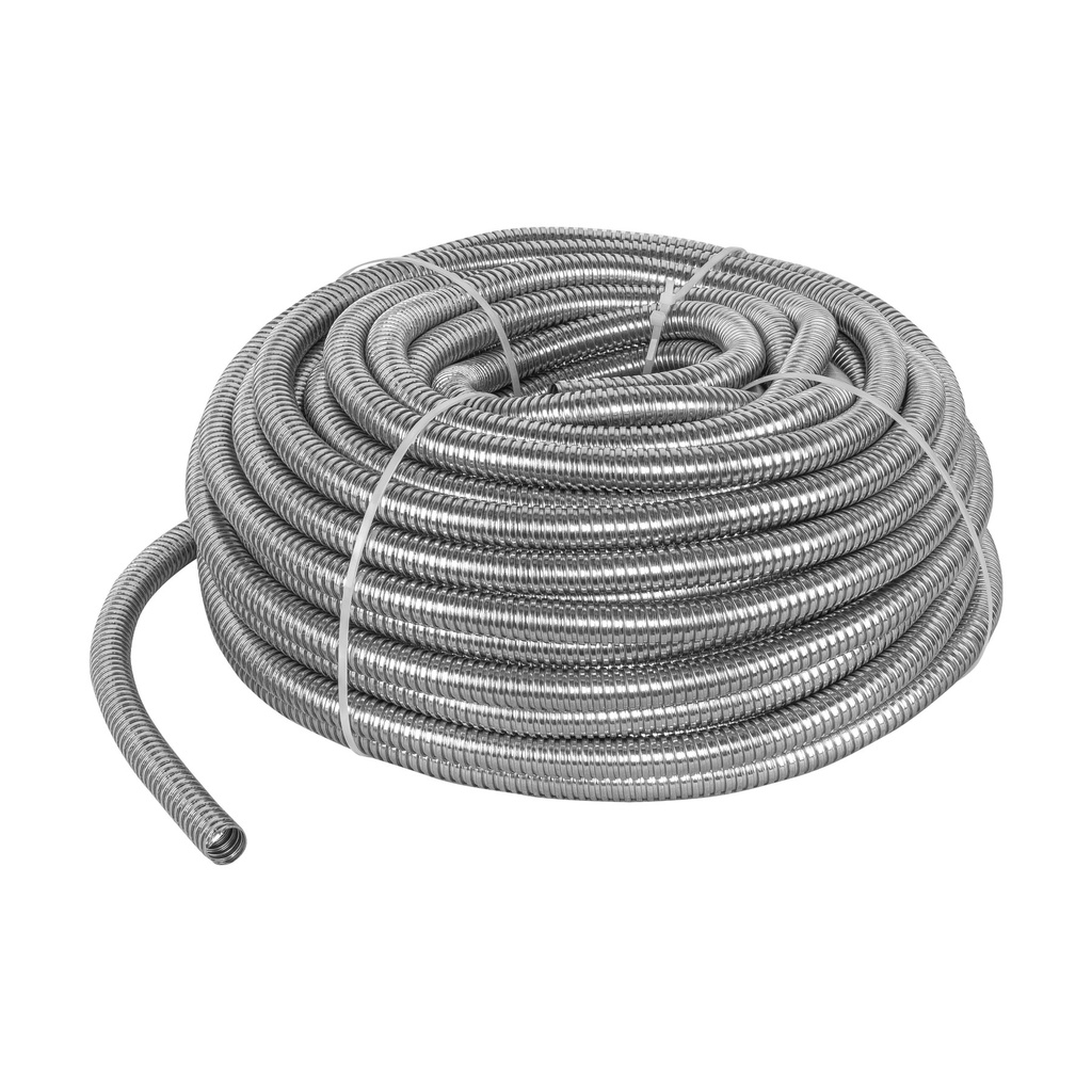 46900 / Rollo de 50 m de tubo flexible metálico de 1/2', Volteck