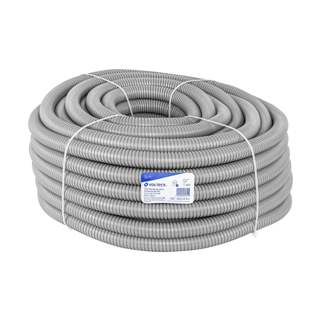 47323 / Rollo de 50 m de tubo flexible liquid tight de 1', Volteck