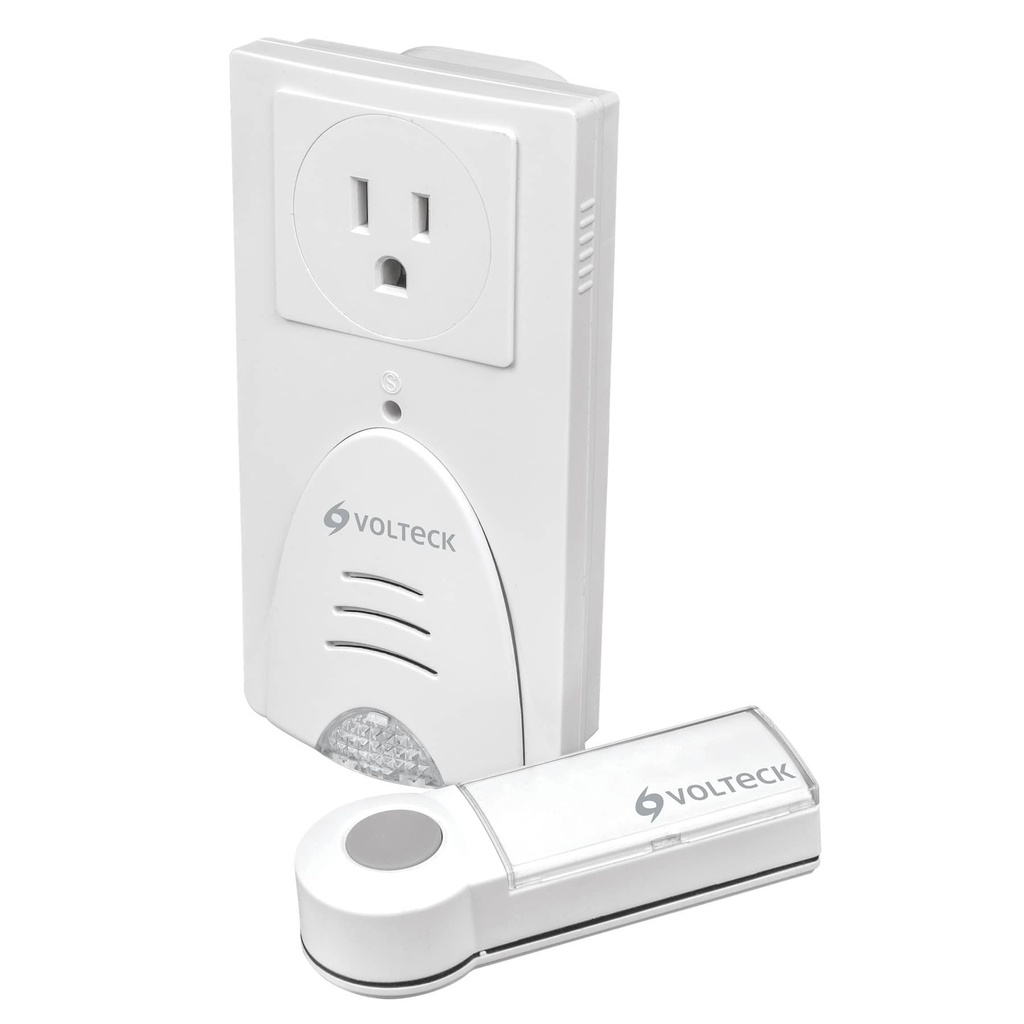 46631 / Timbre inalámbrico con receptor para enchufar, 1 tono, Volteck