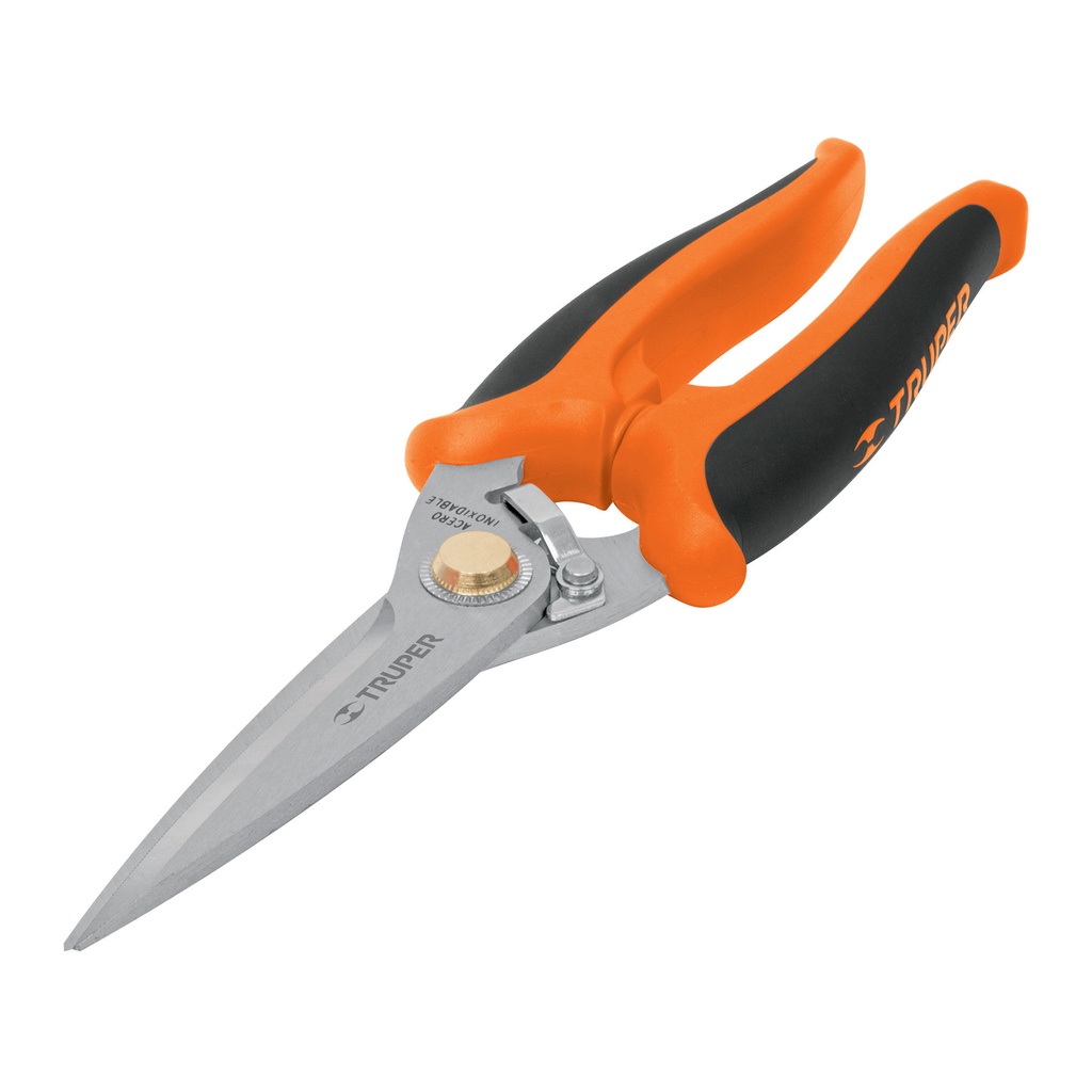 18493 / Tijera 8' multiusos de acero inoxidable, mango Comfort Grip, Truper