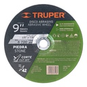 11557 / Disco Tipo 42 de 9' x 3.2 mm para corte de piedra, Truper