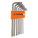 15553 / Juego de 7 llaves torx largas con organizador, Truper