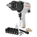 18281 / Kit de llave de impacto 1/2' ind. con estuche plástico, Truper