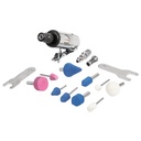 16887 / Kit de mini esmeriladora 1/4' con estuche plástico, Truper