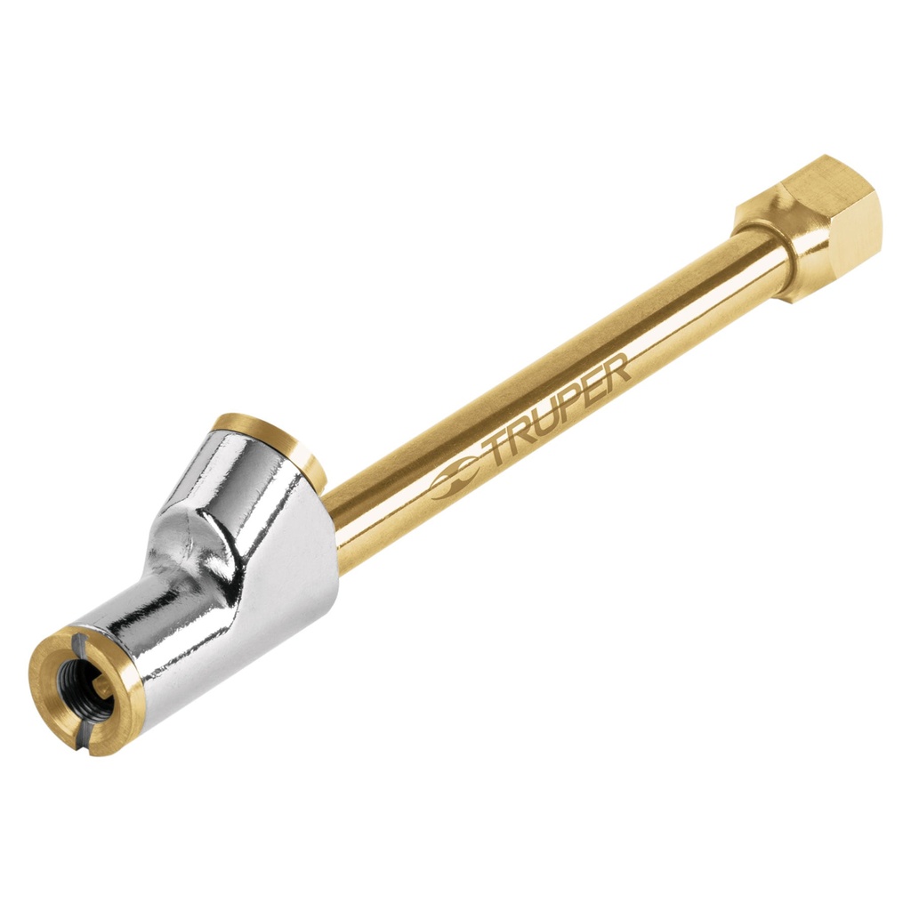 19089 / Inflador de cabeza doble, cuerda 1/4 NPT, Truper